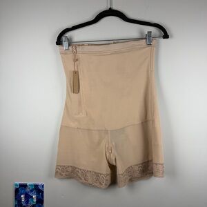 NWT Shapellx Firm Tummy Compression Bodysuit
Shaper Butt Lifter Cream Beige XL